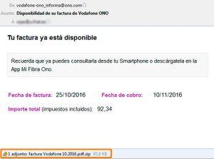 Factura falsa vodafone